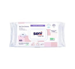 Seni Care Sensitive vlhčené ubrousky XXL rozměr, 68 ks