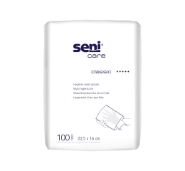 Seni Care Classic mycí žínky, 100 ks