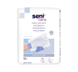 Seni Care jednorázové mycí žínky pro dospělé bez fólie, 50 ks