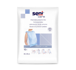 Seni Care ochrana oděvu s kapsou (bryndák pro dospělé), 10 ks