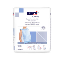 Seni Care ochrana oděvu s kapsou (bryndák pro dospělé), 100 ks