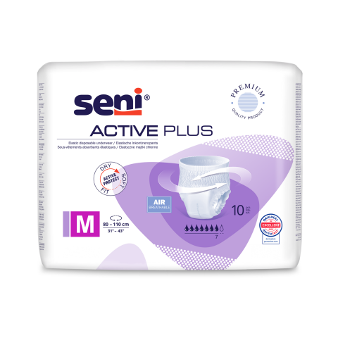 Seni Active Plus absorpční natahovací kalhotky velikost M, 10 ks