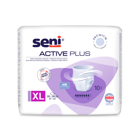 Seni Active Plus absorpční natahovací kalhotky velikost XL, 10 ks