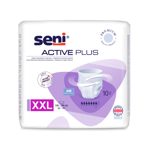 Seni Active Plus absorpční natahovací kalhotky velikost XXL, 10 ks