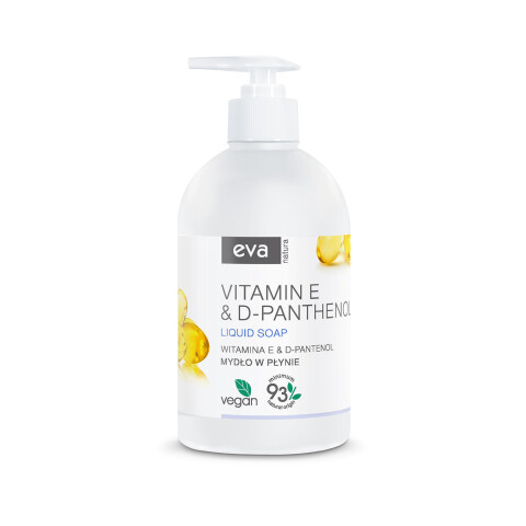 Eva Natura hydratační tekuté mýdlo s vitamínem E a D-Panthenolem, 500 ml