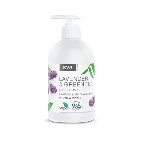 EVA NATURA krémové tekuté mýdlo levandule a zelený čaj, 500 ml