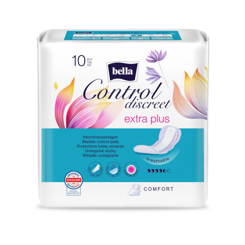Bella Control Discreet Extra Plus inkontinenční vložky, 10 ks