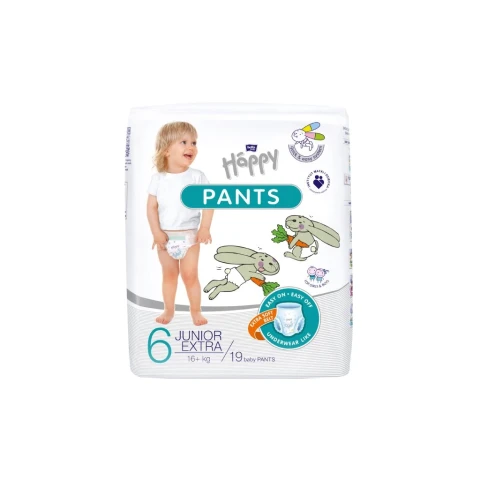 Bella Baby Happy Pants dětské plenkové kalhotky vel. 6 (16+ kg), 19 ks