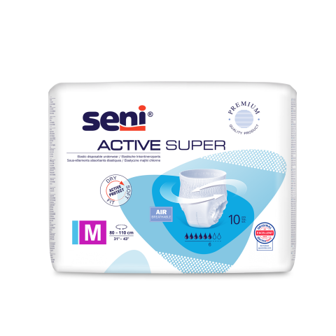 Seni Active Super absorpční natahovací kalhotky velikost M, 10 ks