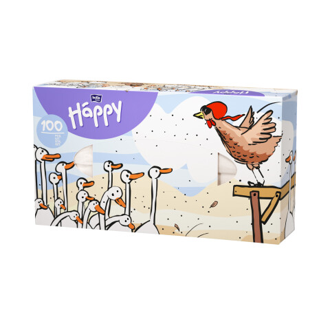 Bella Baby Happy kapesníky mix (slon, pes, husy), 100 ks