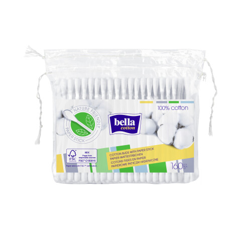 Bella Cotton vatové tyčinky v sáčku, 160 ks