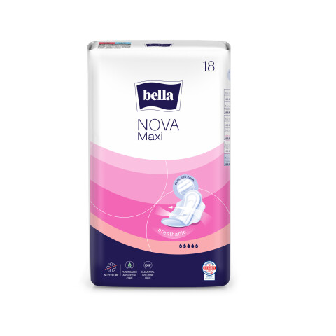 Bella Nova Maxi menstruační vložky, 18 ks