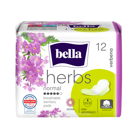 Bella Herbs menstruační vložky Verbena, 12 ks