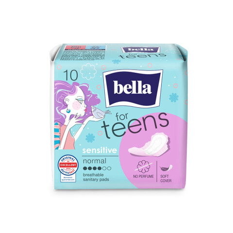 Bella for Teens Sensitive ultratenké menstruační vložky, 10 ks