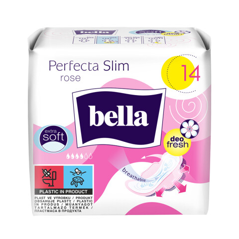 Bella Perfecta Slim Rose ultratenké menstruační vložky, 14 ks