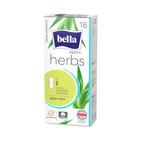 Bella Herbs slipové vložky Aloe vera, 18 ks