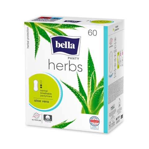 Bella Herbs slipové vložky Aloe vera, 60 ks