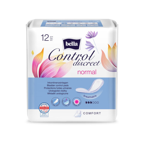 Bella Control Discreet Normal inkontinenční vložky, 12 ks