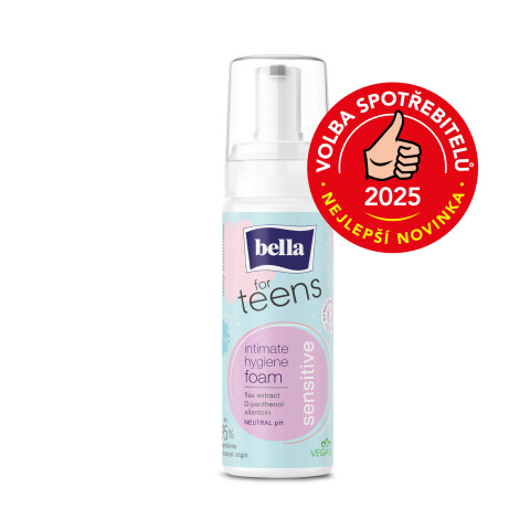 Bella for Teens intimní mycí pěna Sensitive, 150 ml