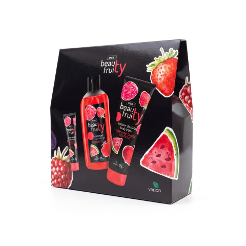 EVA NATURA Beauty Fruity dárkový set Red Fruits péče o tělo a ruce, 1 ks
