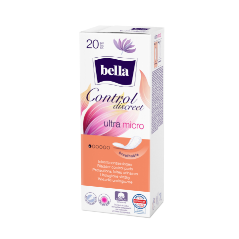 Bella Control Discreet Ultra Micro inkontinenční vložky, 20 ks