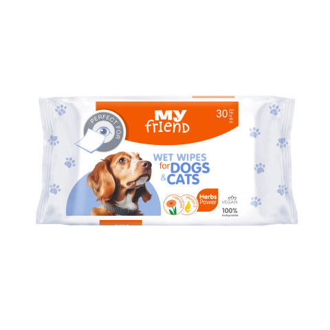 MY FRIEND vlhčené ubrousky na oči pro psy a kočky, 30 ks