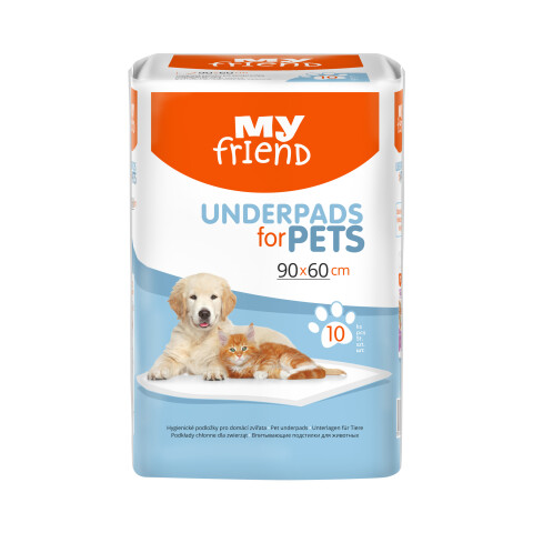 My Friend absorpční podložky pro psy a kočky 90 x 60 cm, 10 ks