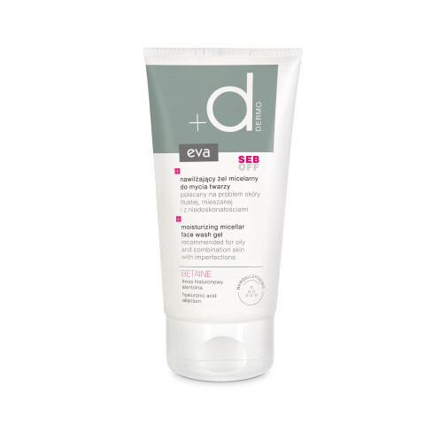 EVA DERMO SEB OFF hydratační micelární mycí gel na obličej, 150 ml