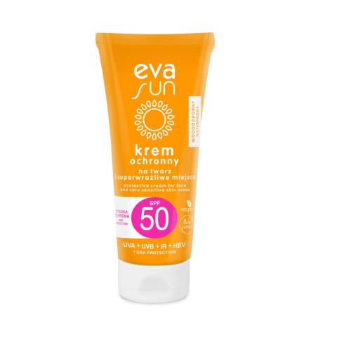 Eva Sun Ochranný krém na obličej a velmi citlivé oblasti SPF 50, 50 ml