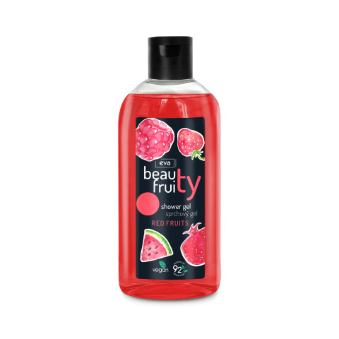 Eva Natura Beauty Fruity sprchový gel s červeným ovocem, 400 ml