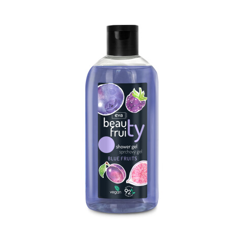 Eva Natura Beauty Fruity sprchový gel s modrým ovocem, 400 ml