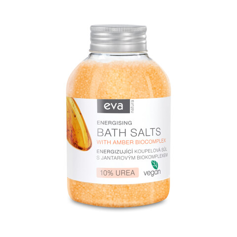 Eva Natura energizující koupelová sůl s jantarovým biokomplexem, 600 g