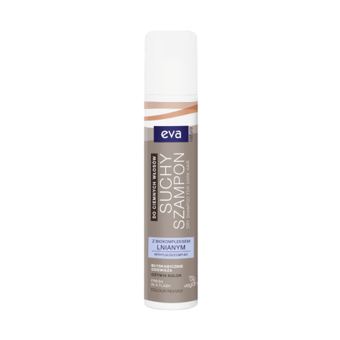 Eva Natura osvěžující suchý šampon pro tmavé vlasy, 200 ml