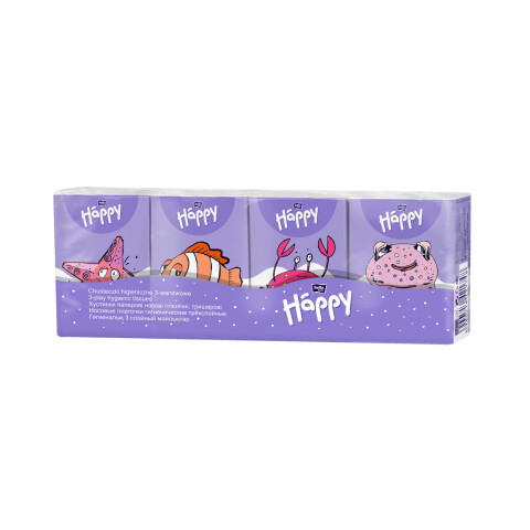 Bella Baby Happy dětské papírové kapesníky multipack, 9 x 8 ks NO