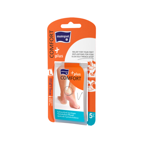 Matopat Comfort Plus hydrokoloidní náplast L 42 x 68 mm, 5 ks