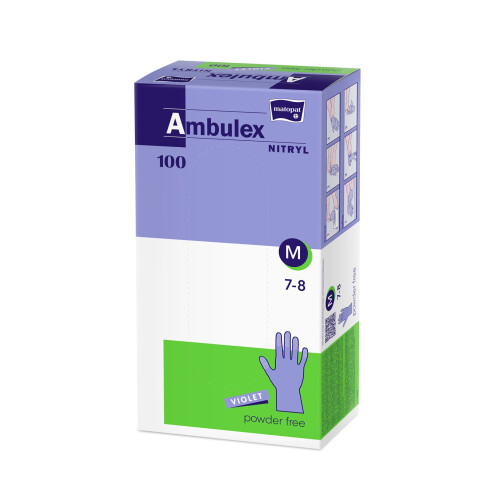 MATOPAT Ambulex rukavice nitryl nepudrované fialové M à 100 ks