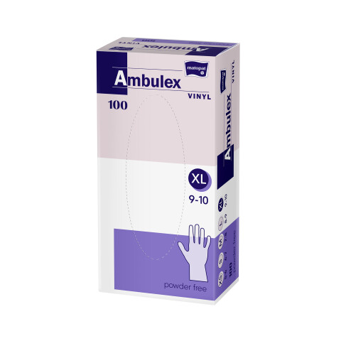 Matopat Ambulex vinylové rukavice nepudrované XL,100 ks