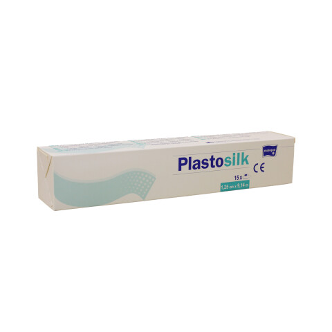 Matopat Plastosilk fixační náplast z umělého hedvábí bez polštářku na cívce 1,25 cm x 9,14 m nesterilní, 24 ks
