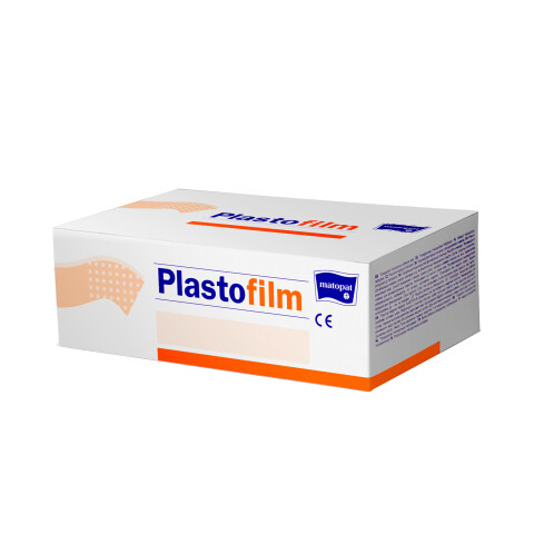 Matopat Plastofilm fixační náplast bez polštářku transparentní na cívce 5 cm x 9,14 m nesterilní, 6 ks