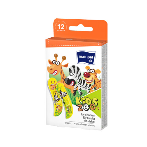 Matopat Kids ZOO náplast 19 x 76 mm, 12 ks