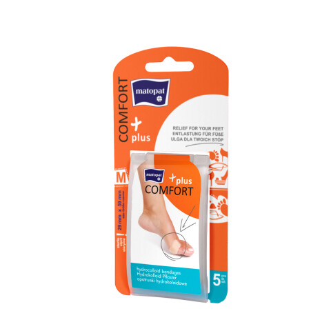 Matopat Comfort Plus hydrokoloidní náplast M 29 x 59 mm, 5 ks