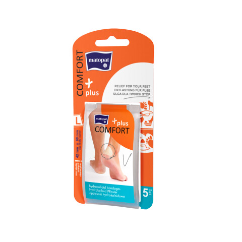Matopat Comfort Plus hydrokoloidní náplast L 42 x 68 mm, 5 ks