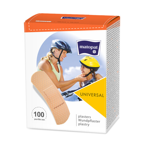Matopat Universal náplast s polštářkem 2,5 x 7,6 cm, 100 ks
