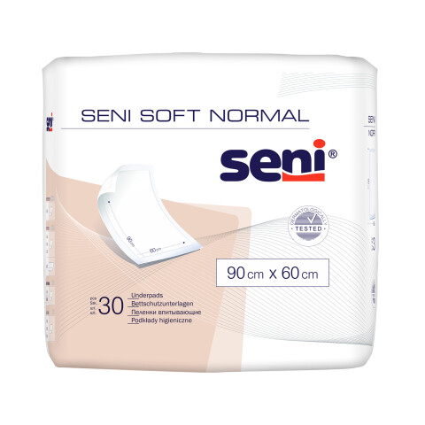 Seni Soft Normal hygienické absorpční podložky 90 x 60 cm, 30 ks