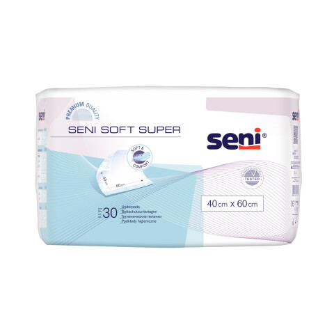 Seni Soft Super hygienické absorpční podložky 40 x 60 cm, 30 ks