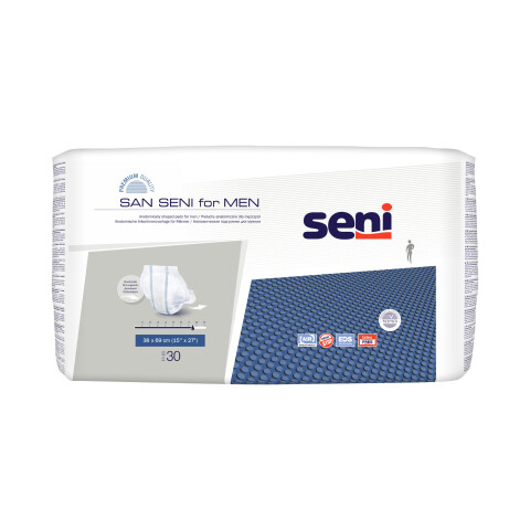 Seni San for Men absorpční vložné pleny pro muže, 30 ks