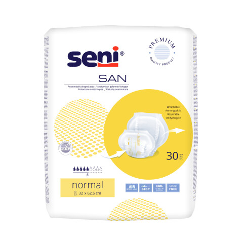 Seni San Normal absorpční vložné pleny, 30 ks