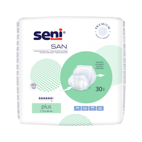 Seni San Plus absorpční vložné pleny, 30 ks