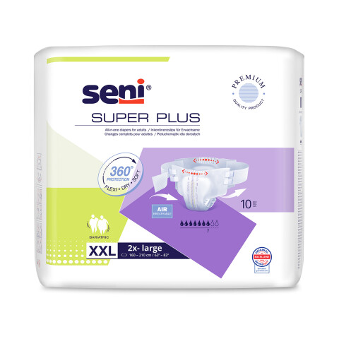 Seni Super Plus absorpční plenkové kalhotky s lepítky velikost XXL, 10 ks