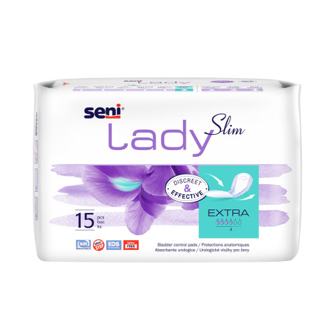 Seni Lady Slim Extra absorpční vložky pro ženy, 15 ks